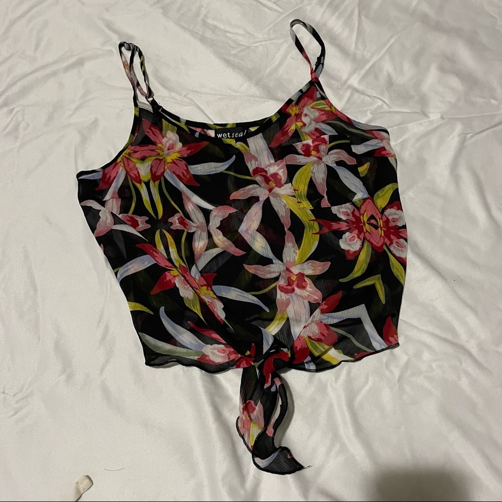 Floral crop top